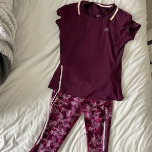 Workout set shirt and pants